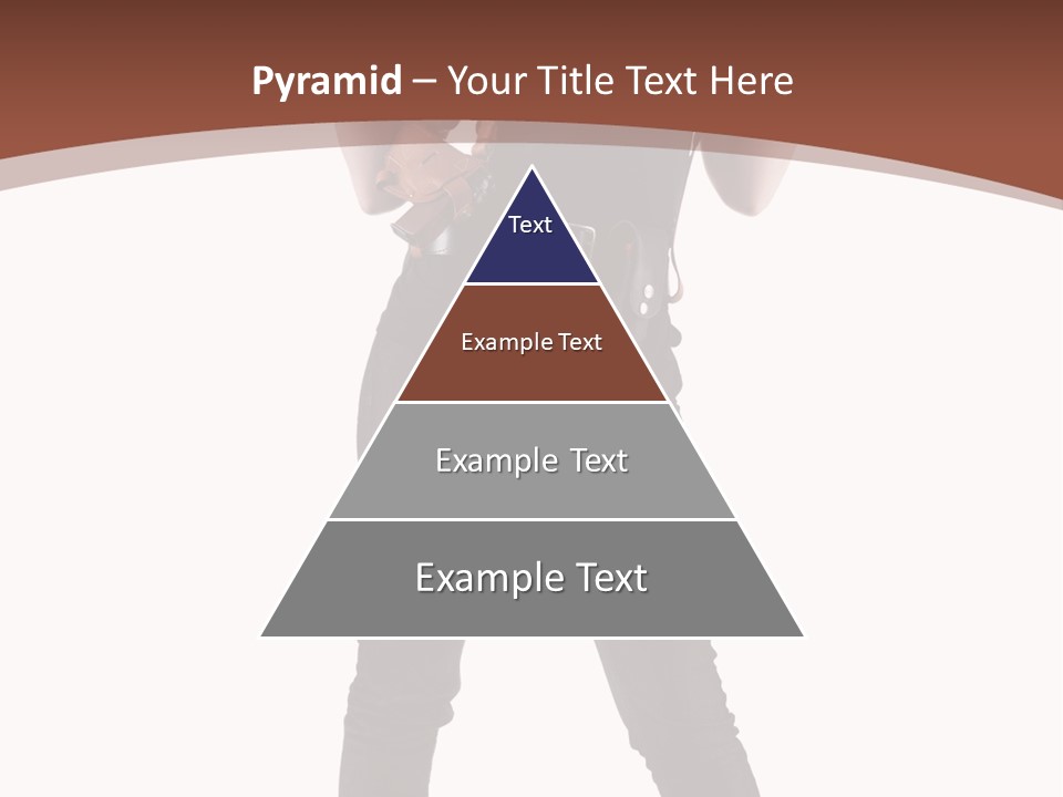 Pistol Standing Female PowerPoint Template