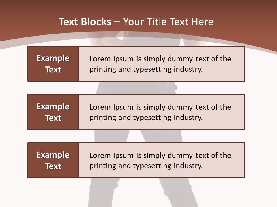 Pistol Standing Female PowerPoint Template