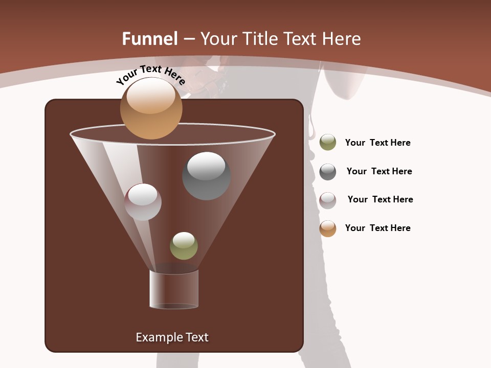 Pistol Standing Female PowerPoint Template