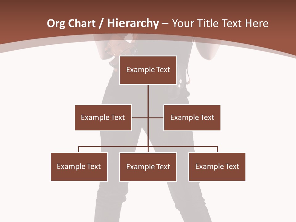 Pistol Standing Female PowerPoint Template
