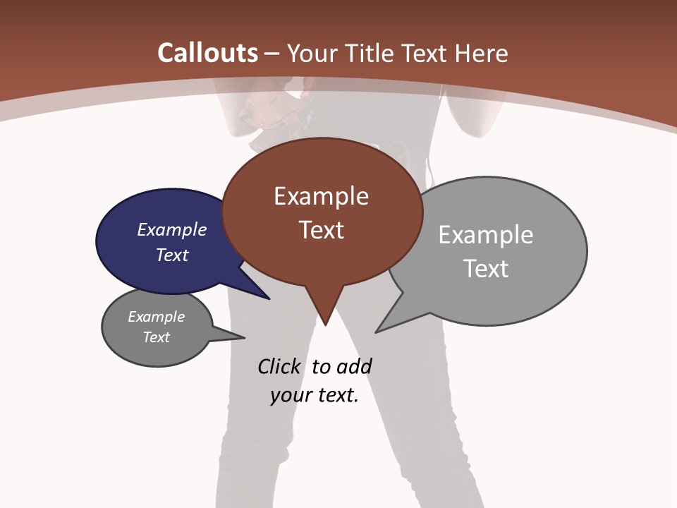 Pistol Standing Female PowerPoint Template