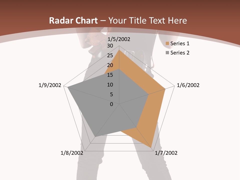 Pistol Standing Female PowerPoint Template