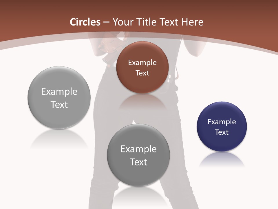 Pistol Standing Female PowerPoint Template