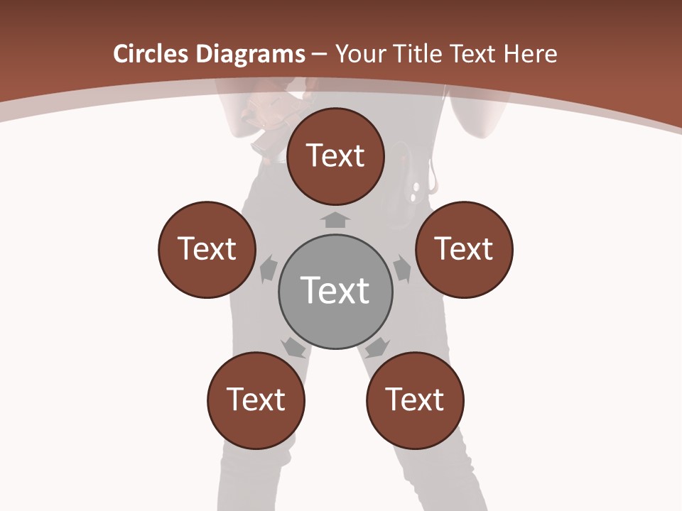 Pistol Standing Female PowerPoint Template