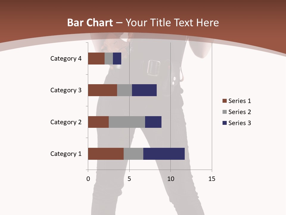 Pistol Standing Female PowerPoint Template