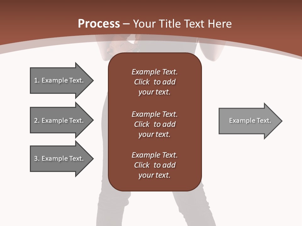 Pistol Standing Female PowerPoint Template
