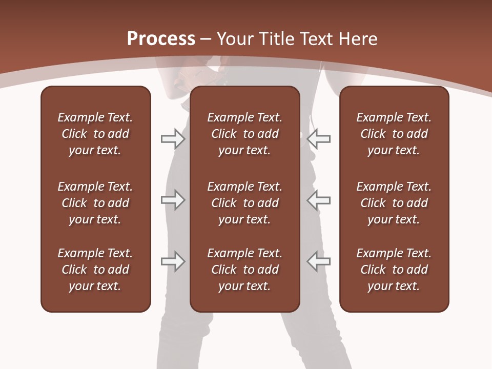 Pistol Standing Female PowerPoint Template