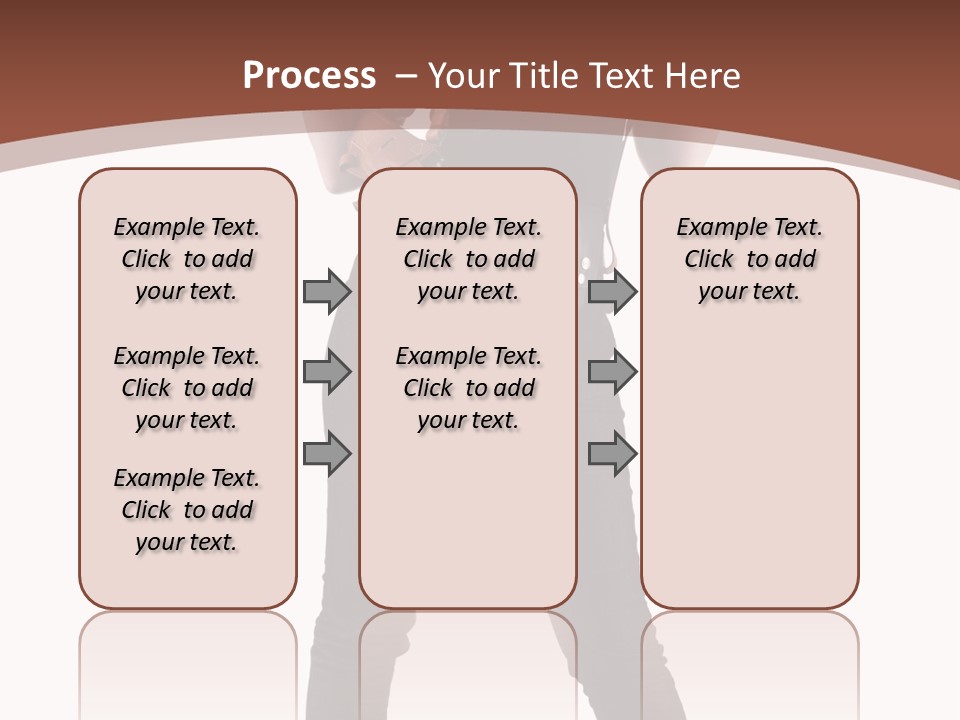 Pistol Standing Female PowerPoint Template