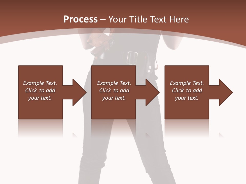 Pistol Standing Female PowerPoint Template