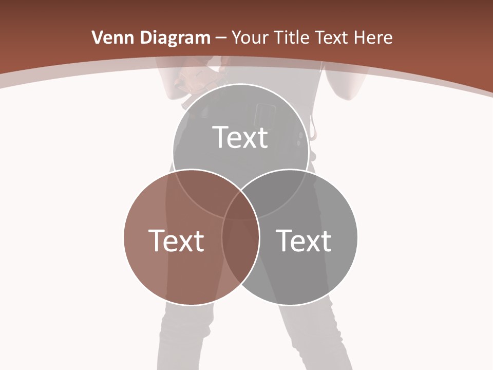 Pistol Standing Female PowerPoint Template