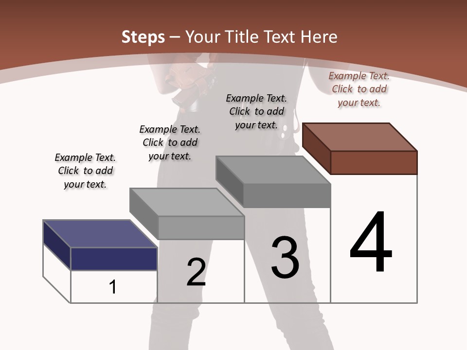 Pistol Standing Female PowerPoint Template