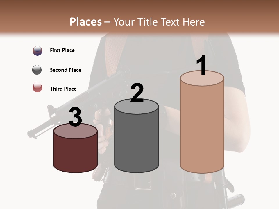 Arm Sunglasses Action PowerPoint Template