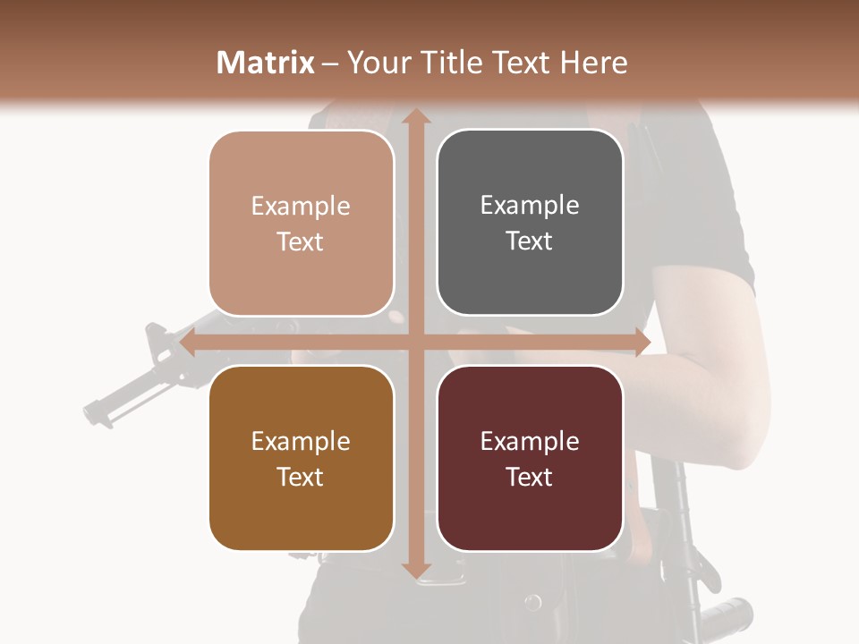 Arm Sunglasses Action PowerPoint Template