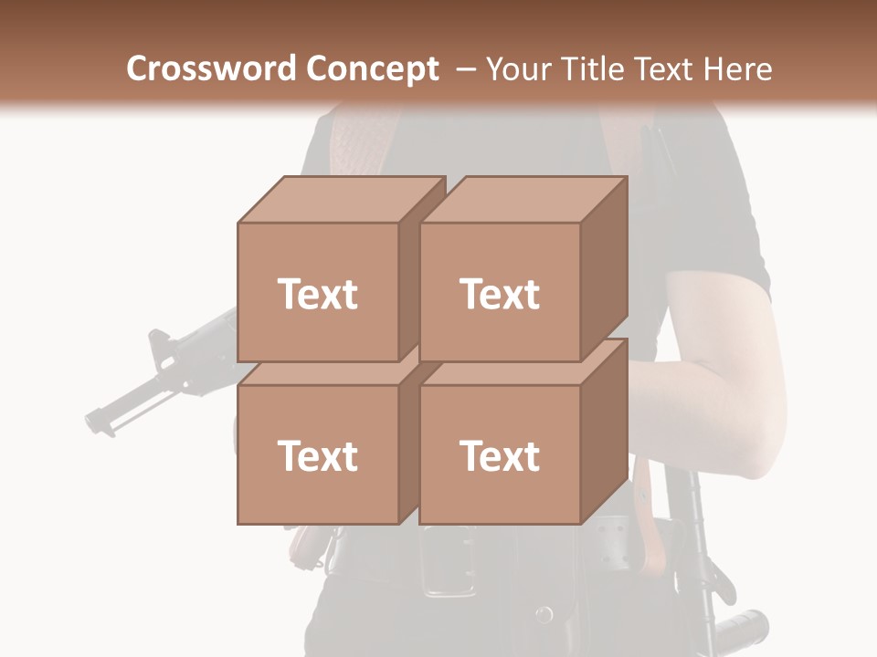 Arm Sunglasses Action PowerPoint Template