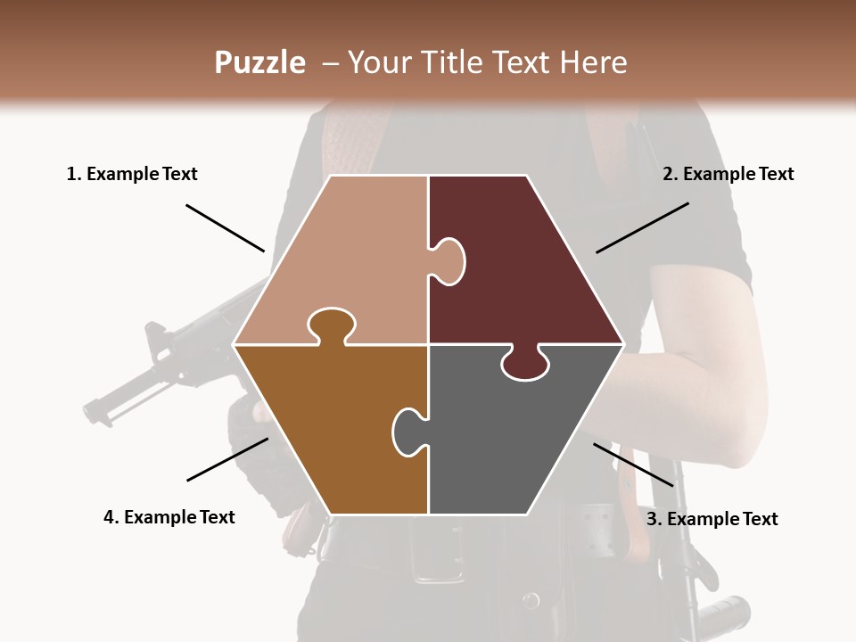 Arm Sunglasses Action PowerPoint Template