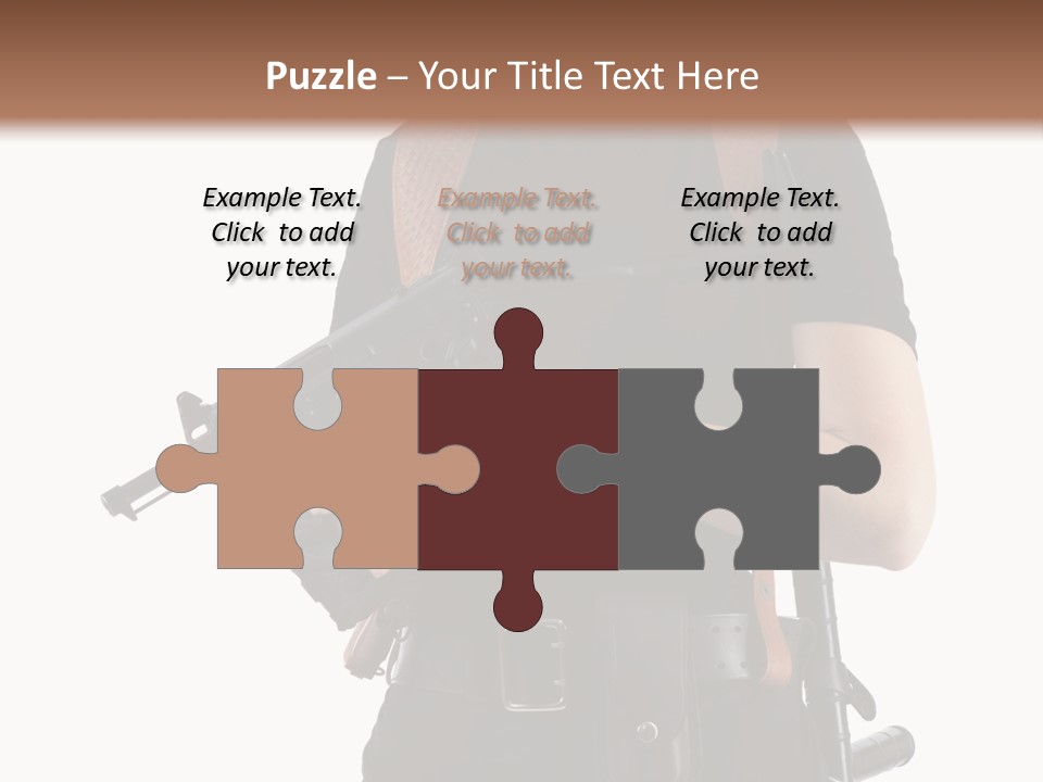 Arm Sunglasses Action PowerPoint Template