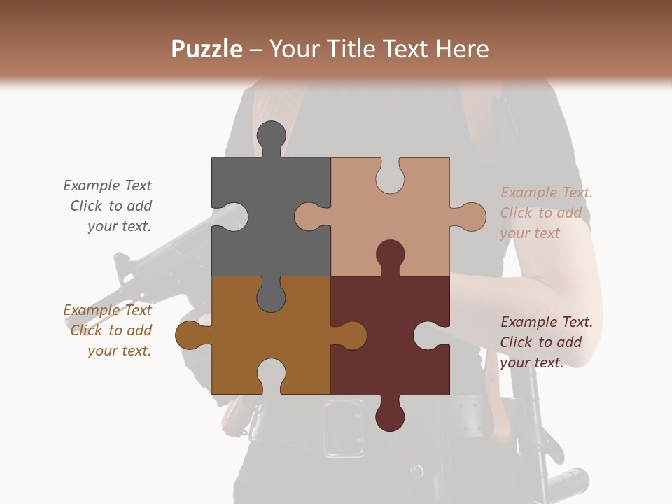 Arm Sunglasses Action PowerPoint Template