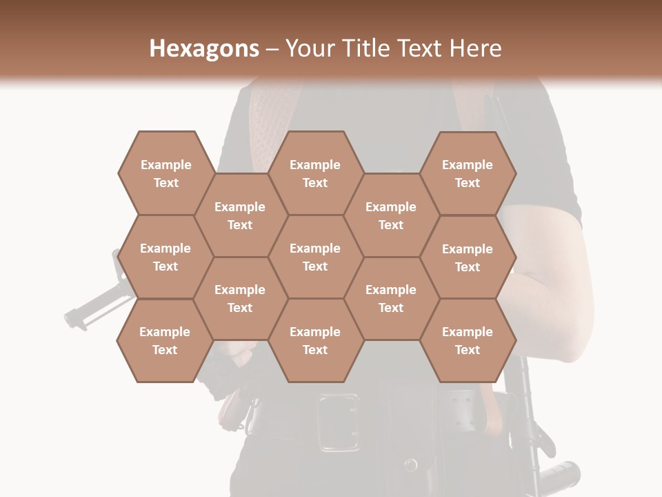 Arm Sunglasses Action PowerPoint Template