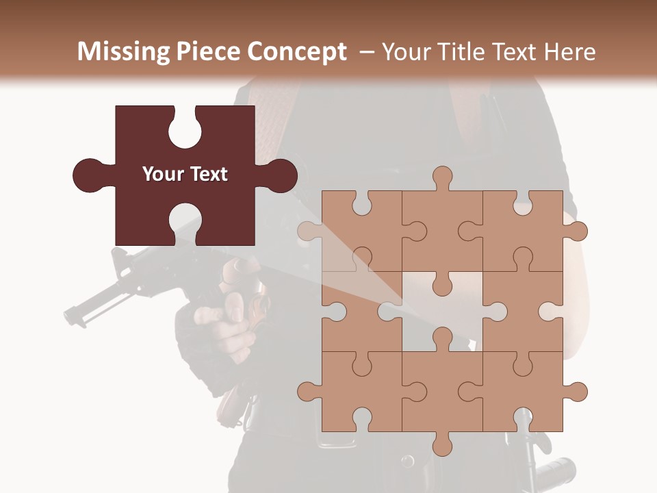 Arm Sunglasses Action PowerPoint Template