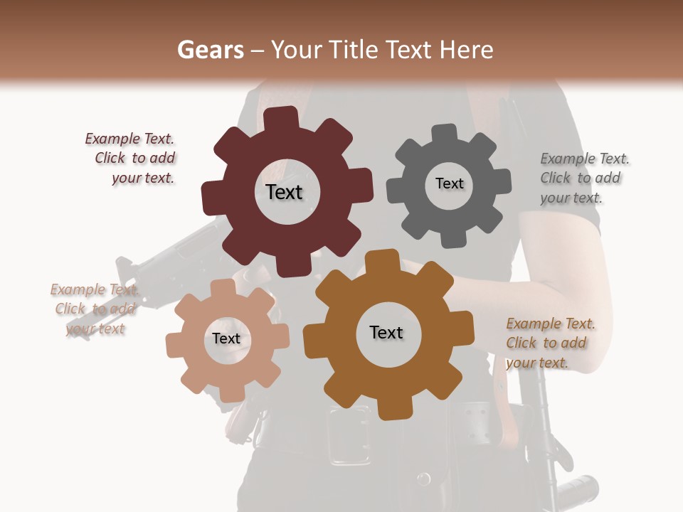 Arm Sunglasses Action PowerPoint Template