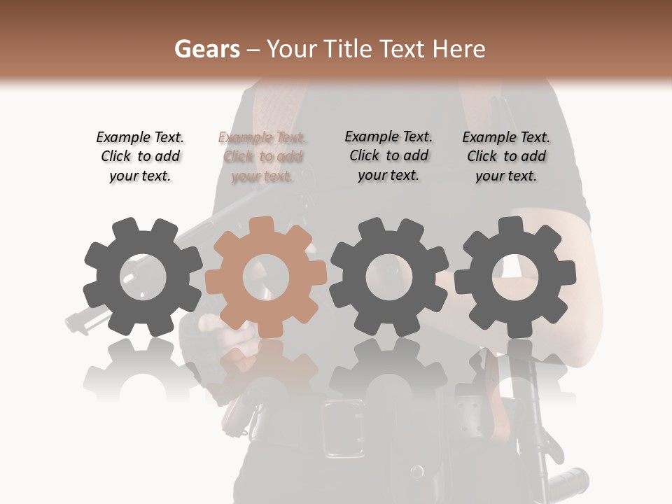 Arm Sunglasses Action PowerPoint Template