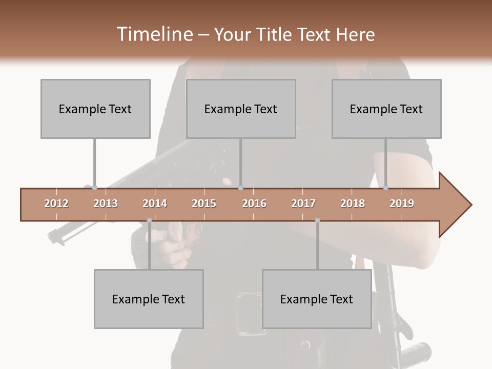 Arm Sunglasses Action PowerPoint Template