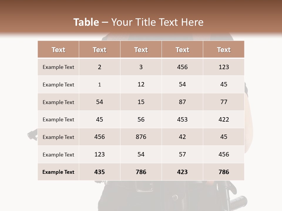 Arm Sunglasses Action PowerPoint Template