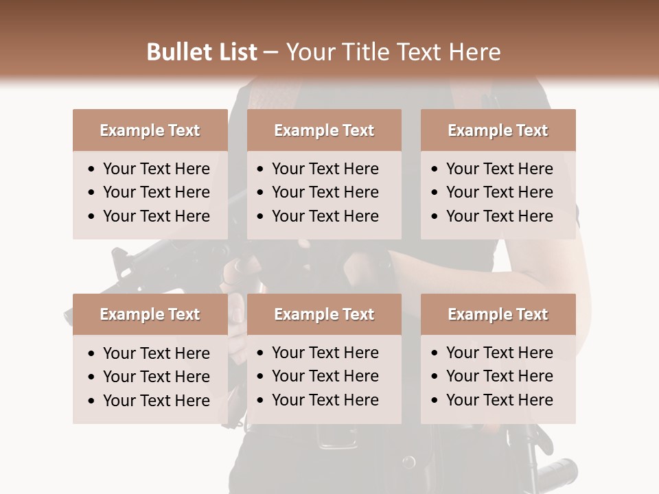 Arm Sunglasses Action PowerPoint Template