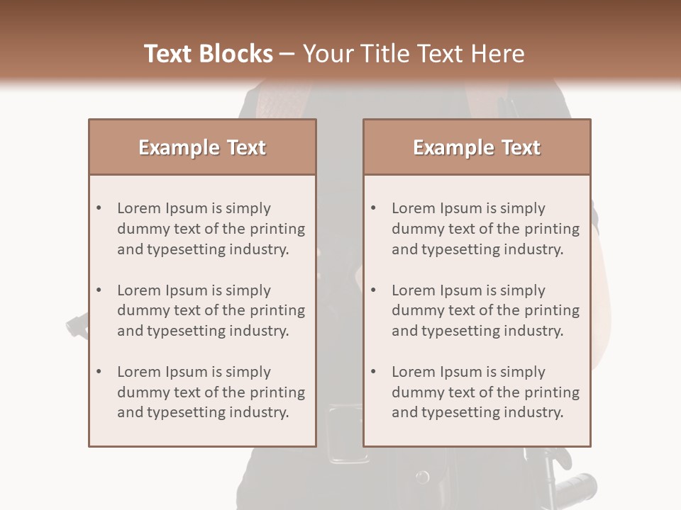 Arm Sunglasses Action PowerPoint Template
