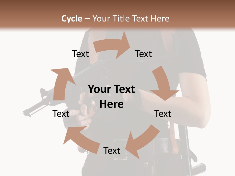 Arm Sunglasses Action PowerPoint Template