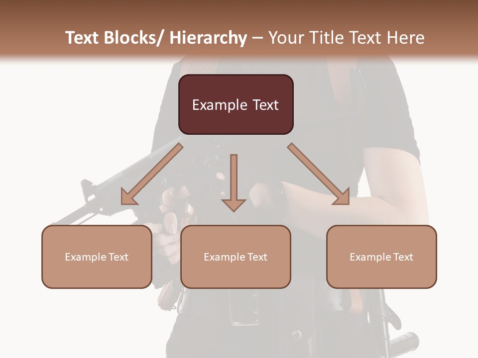 Arm Sunglasses Action PowerPoint Template