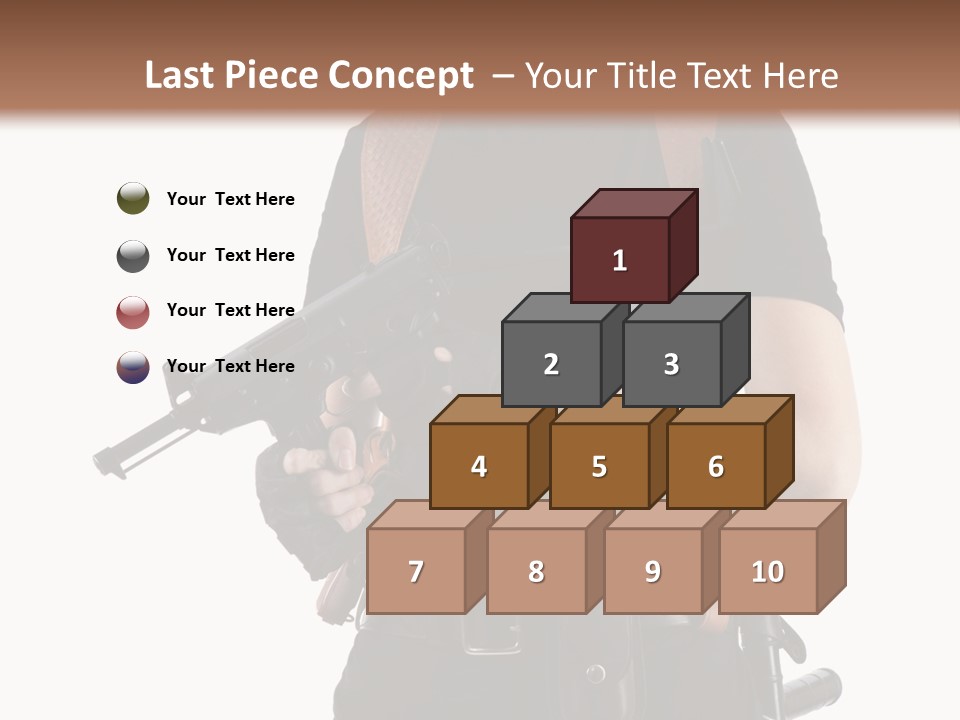 Arm Sunglasses Action PowerPoint Template