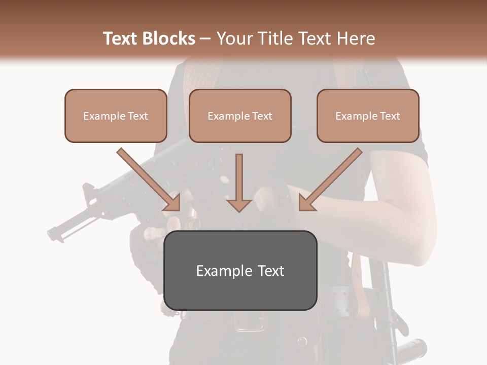 Arm Sunglasses Action PowerPoint Template