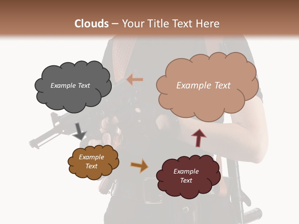 Arm Sunglasses Action PowerPoint Template