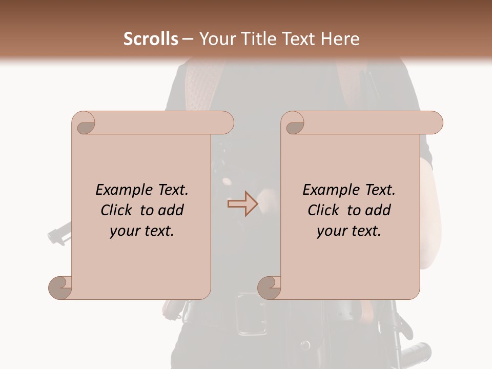 Arm Sunglasses Action PowerPoint Template