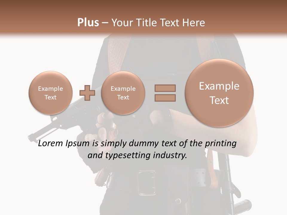 Arm Sunglasses Action PowerPoint Template