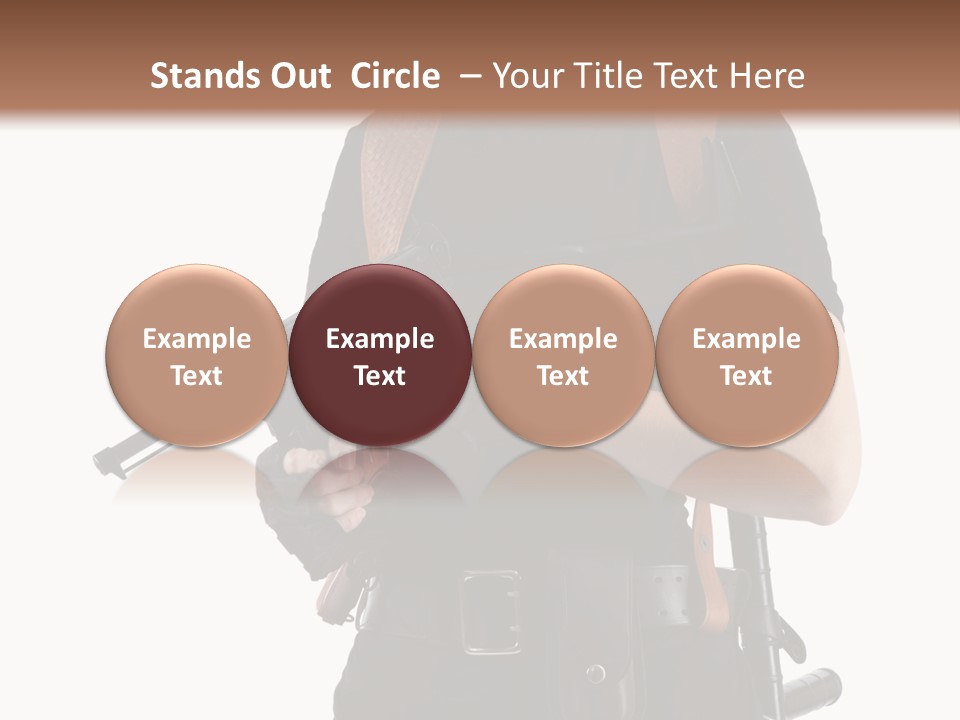 Arm Sunglasses Action PowerPoint Template