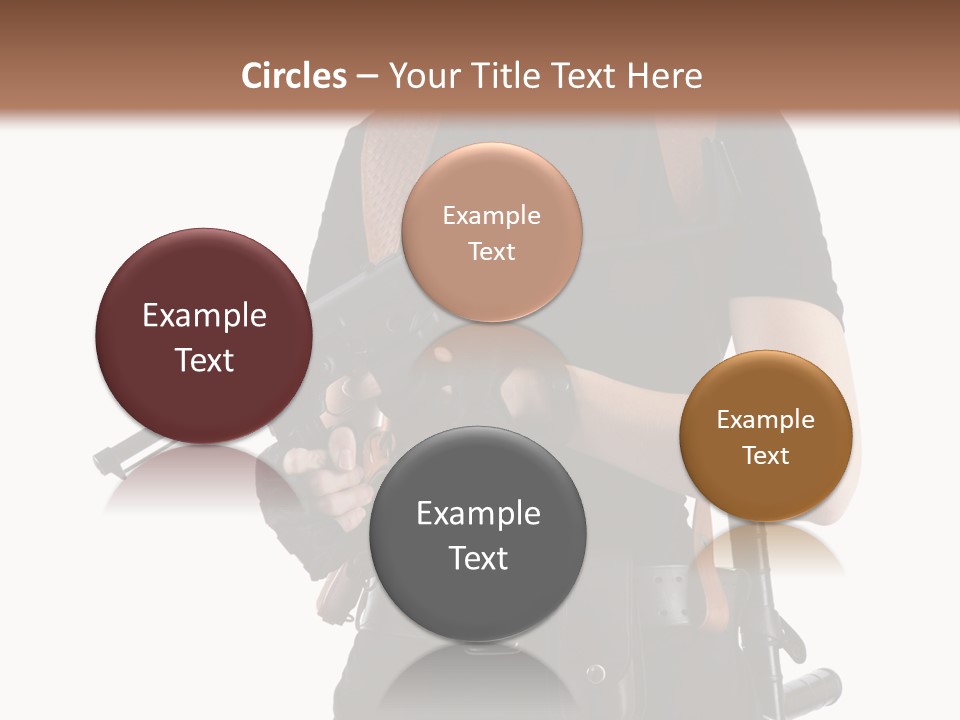 Arm Sunglasses Action PowerPoint Template