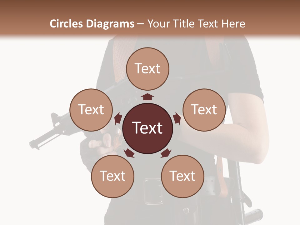 Arm Sunglasses Action PowerPoint Template