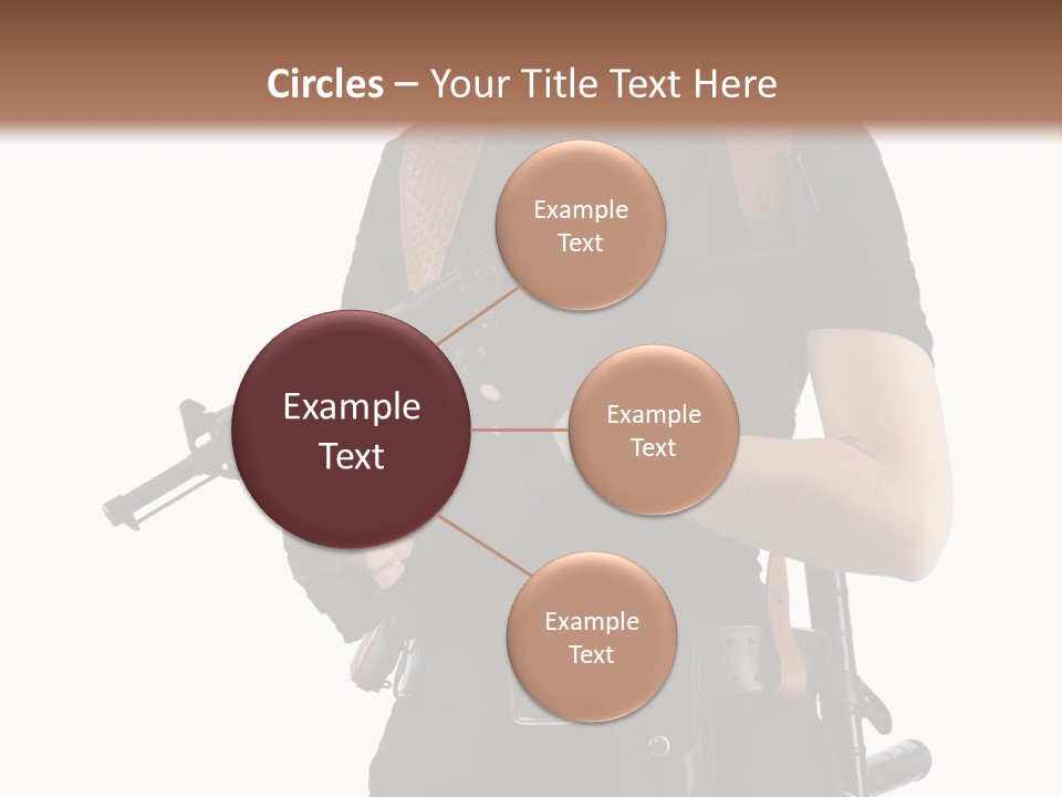 Arm Sunglasses Action PowerPoint Template