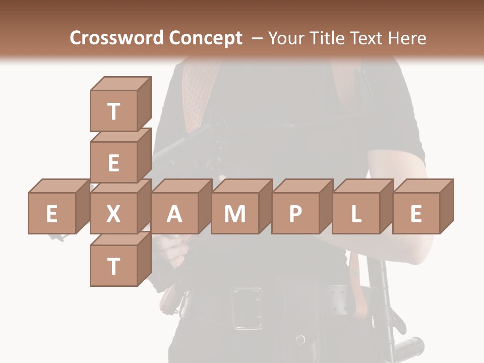 Arm Sunglasses Action PowerPoint Template