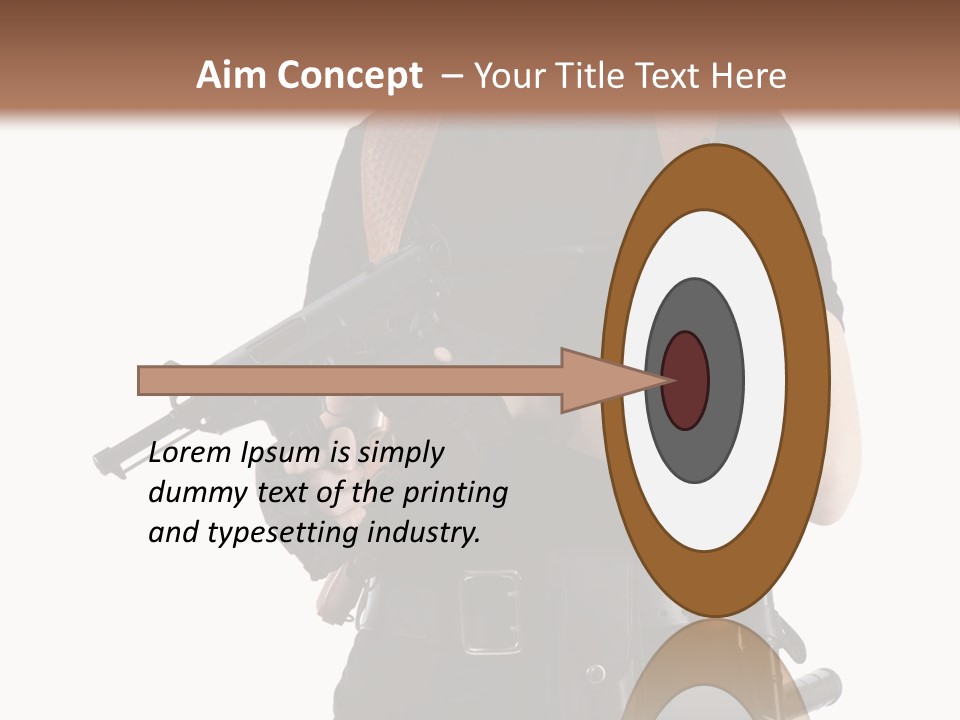 Arm Sunglasses Action PowerPoint Template