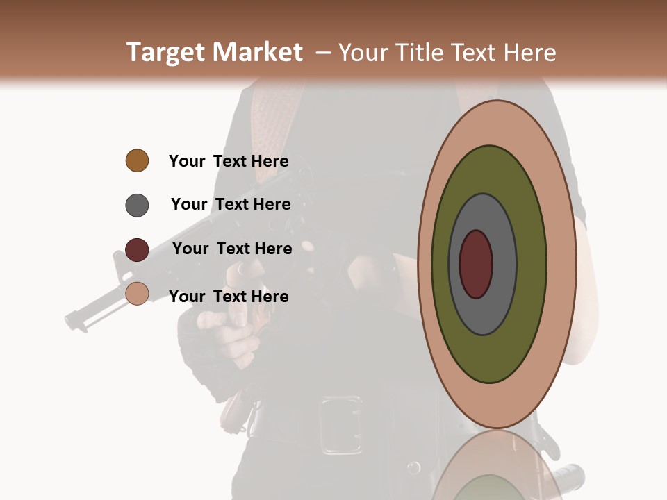 Arm Sunglasses Action PowerPoint Template