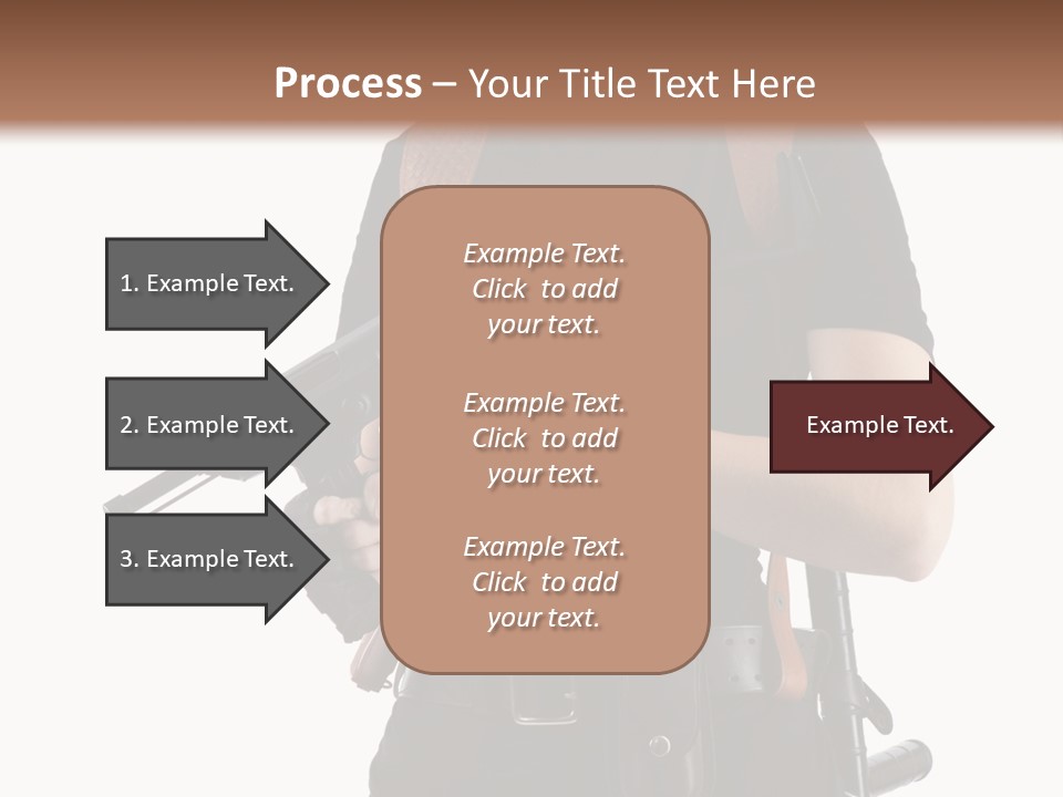 Arm Sunglasses Action PowerPoint Template