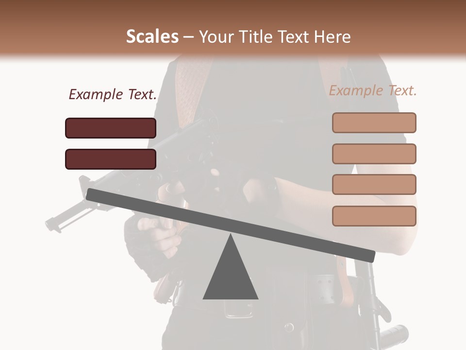 Arm Sunglasses Action PowerPoint Template