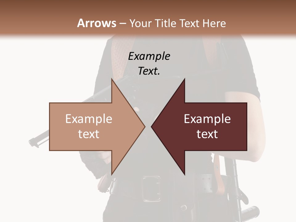 Arm Sunglasses Action PowerPoint Template