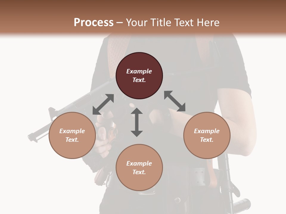 Arm Sunglasses Action PowerPoint Template