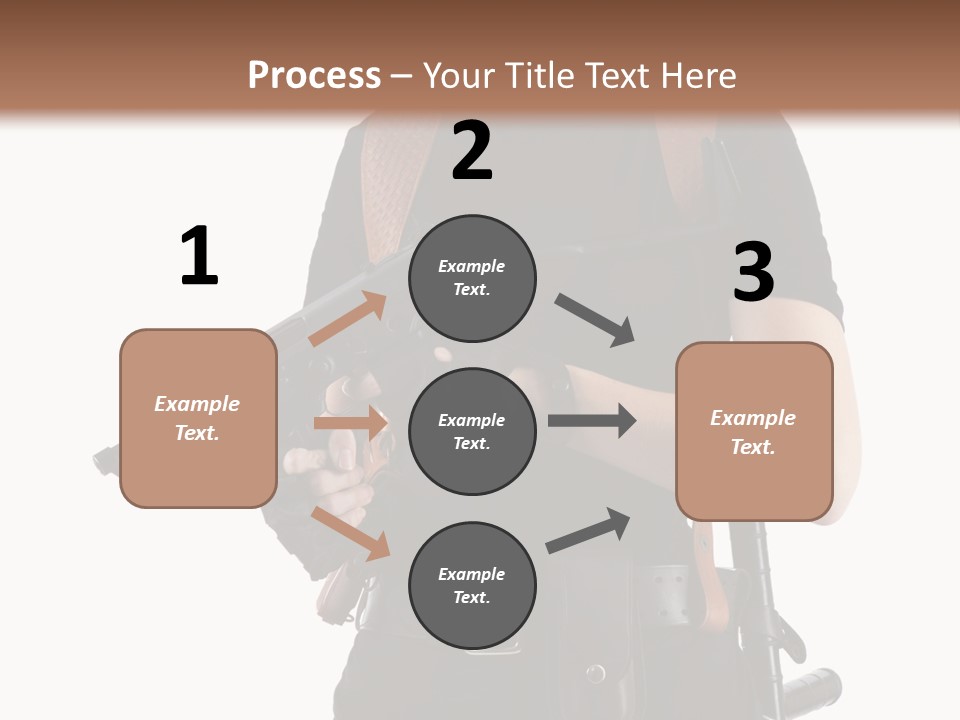 Arm Sunglasses Action PowerPoint Template