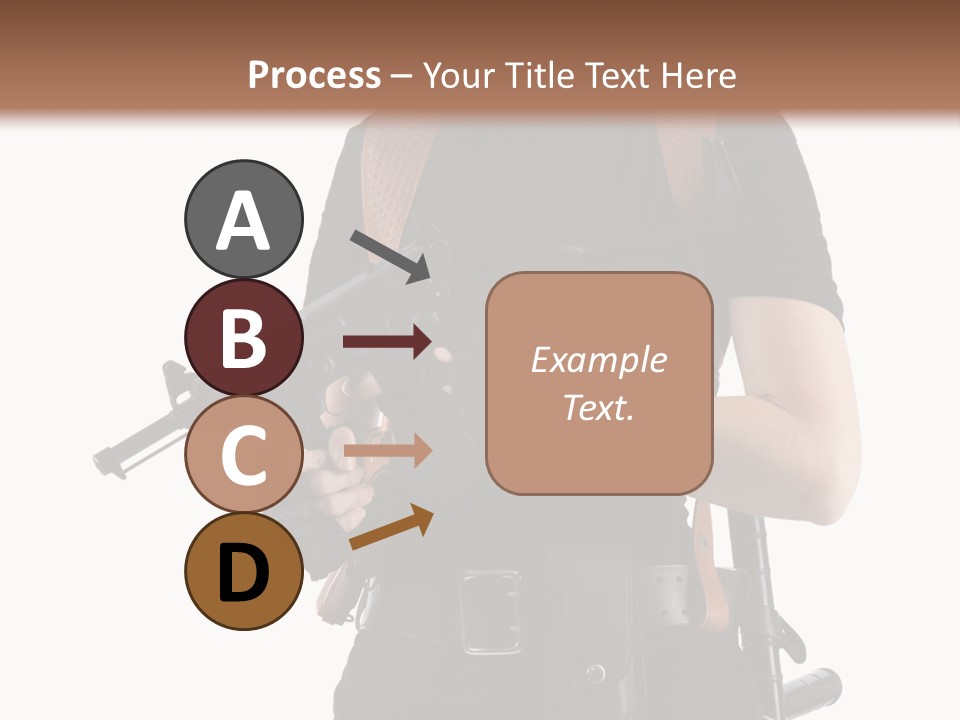 Arm Sunglasses Action PowerPoint Template