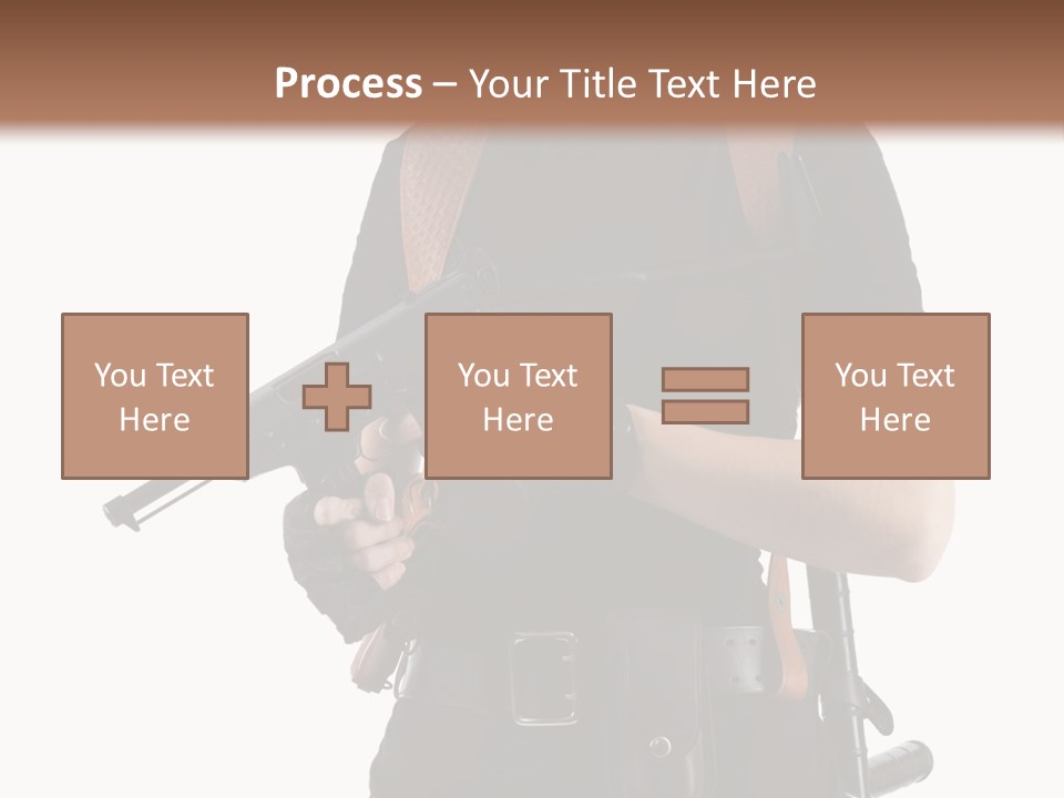 Arm Sunglasses Action PowerPoint Template